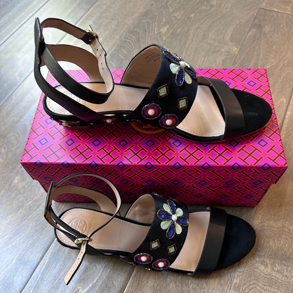 Tory Burch Estella Beaded Sandals